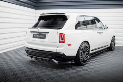 Mittlerer Cup Diffusor DTM Look Heck Ansatz für Rolls Royce Cullinan schwarz Hochglanz