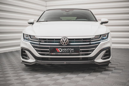 Front Ansatz V.3 für VW Arteon R-Line Facelift schwarz Hochglanz
