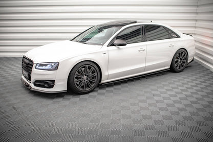 Front Ansatz V.2 für Audi S8 D4 FL schwarz Hochglanz
