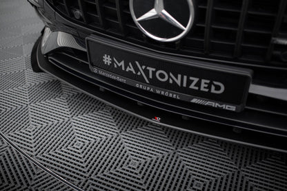 Street Pro Front Ansatz für +Flaps für + Flaps Mercedes-AMG A35 W177 Facelift schwarz Hochglanz