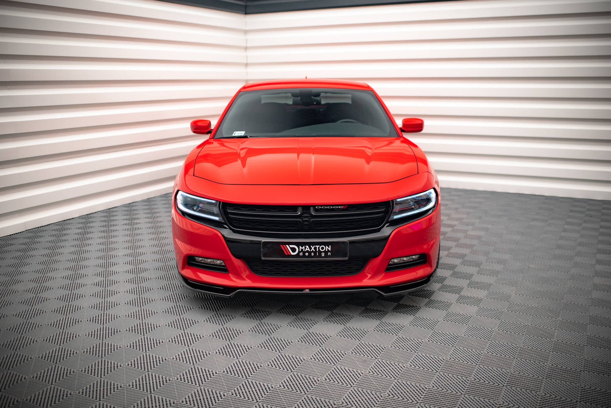 Front Ansatz V.2 für Dodge Charger RT Mk7 Facelift schwarz matt