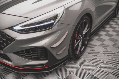 Stoßstangen Flaps Wings vorne Canards für Hyundai I30 N / I30 N-Line Hatchback/Fastback Mk3 Facelift