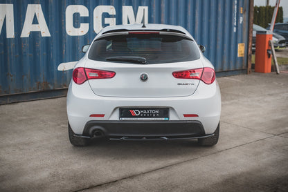 Heck Ansatz Flaps Diffusor V.1 für Alfa Romeo Giulietta  schwarz Hochglanz