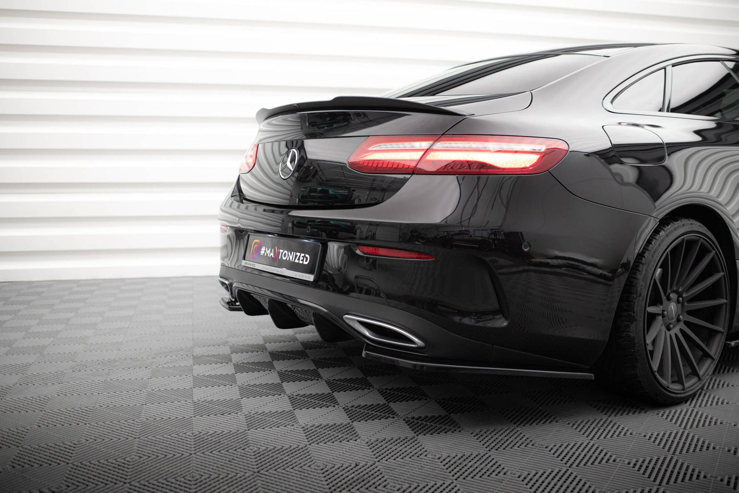 Spoiler CAP für Mercedes-Benz E-Klasse W213 Coupe (C238) AMG-Line / 53 AMG schwarz Hochglanz