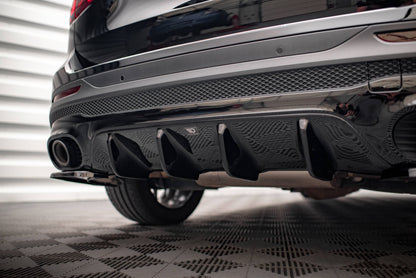 Diffusor Heck Ansatz für Mercedes-AMG GLB 35 X247 schwarz Hochglanz