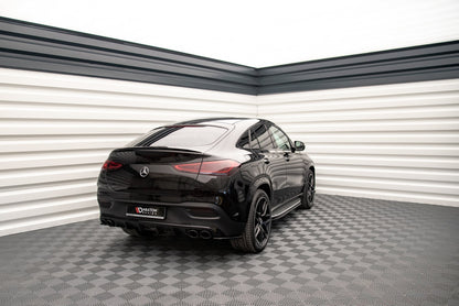 Heck Ansatz Flaps Diffusor für Mercedes-AMG GLE 53 Coupe C167 / C167 Facelift schwarz Hochglanz