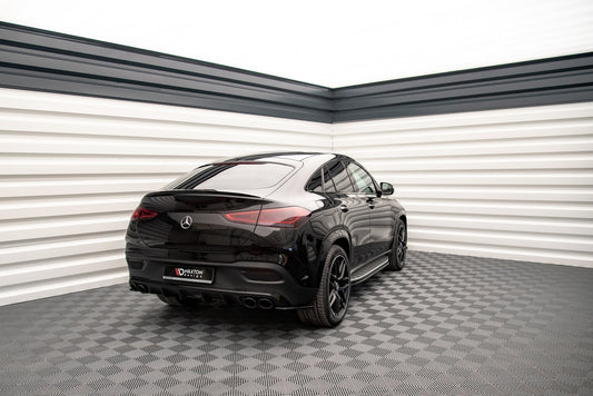 Heck Ansatz Flaps Diffusor für Mercedes-AMG GLE 53 Coupe C167 / C167 Facelift schwarz Hochglanz