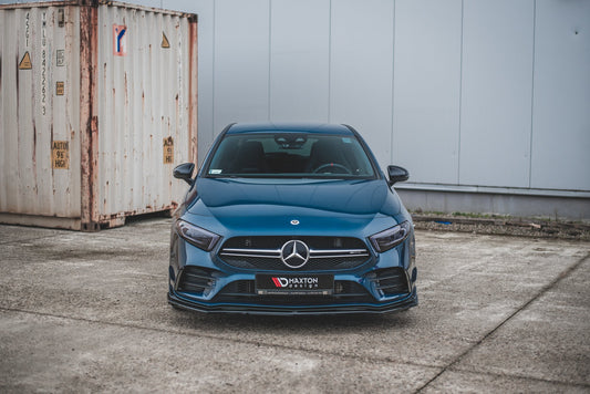 Front Ansatz V.2 für Mercedes A35 AMG Aero W177  schwarz Hochglanz