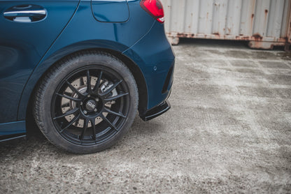 Heck Ansatz Flaps Diffusor für Mercedes A35 AMG Aero Hatchback W177  schwarz Hochglanz