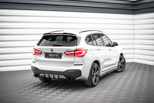 Seitenschweller Ansatz für BMW X1 M-Paket F48 schwarz matt