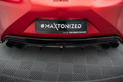 Diffusor Heck Ansatz für Lexus LC 500 schwarz Hochglanz