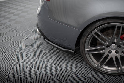 Heck Ansatz Flaps Diffusor für Audi S5 / A5 S-Line Coupe 8T Facelift schwarz Hochglanz