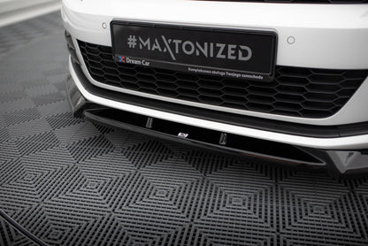 Front Ansatz V.2 für VW Scirocco Mk3 Facelift schwarz Hochglanz
