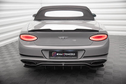 3D Spoiler CAP für Bentley Continental Convertible GT Mk3 schwarz Hochglanz