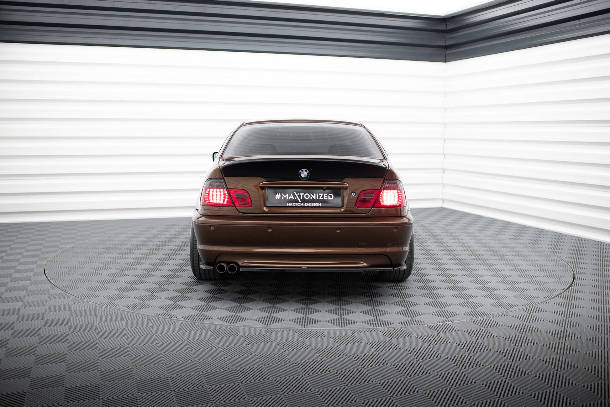 Heckansatz BMW 3er E46 M Paket COUPE DTM LOOK schwarz Hochglanz