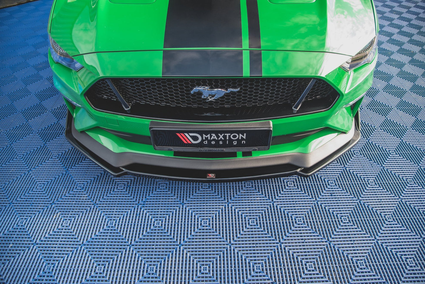 Front Ansatz V.2 + Flaps für Ford Mustang GT Mk6 Facelift