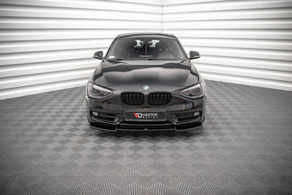 Front Ansatz V.2 für BMW 1er F20 schwarz Hochglanz