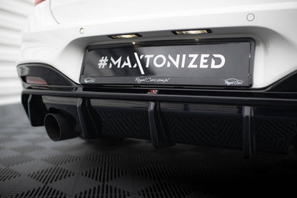 Diffusor Heck Ansatz V.3 für BMW 1er M-Paket F20 Facelift (Einzelauspuff li.)
