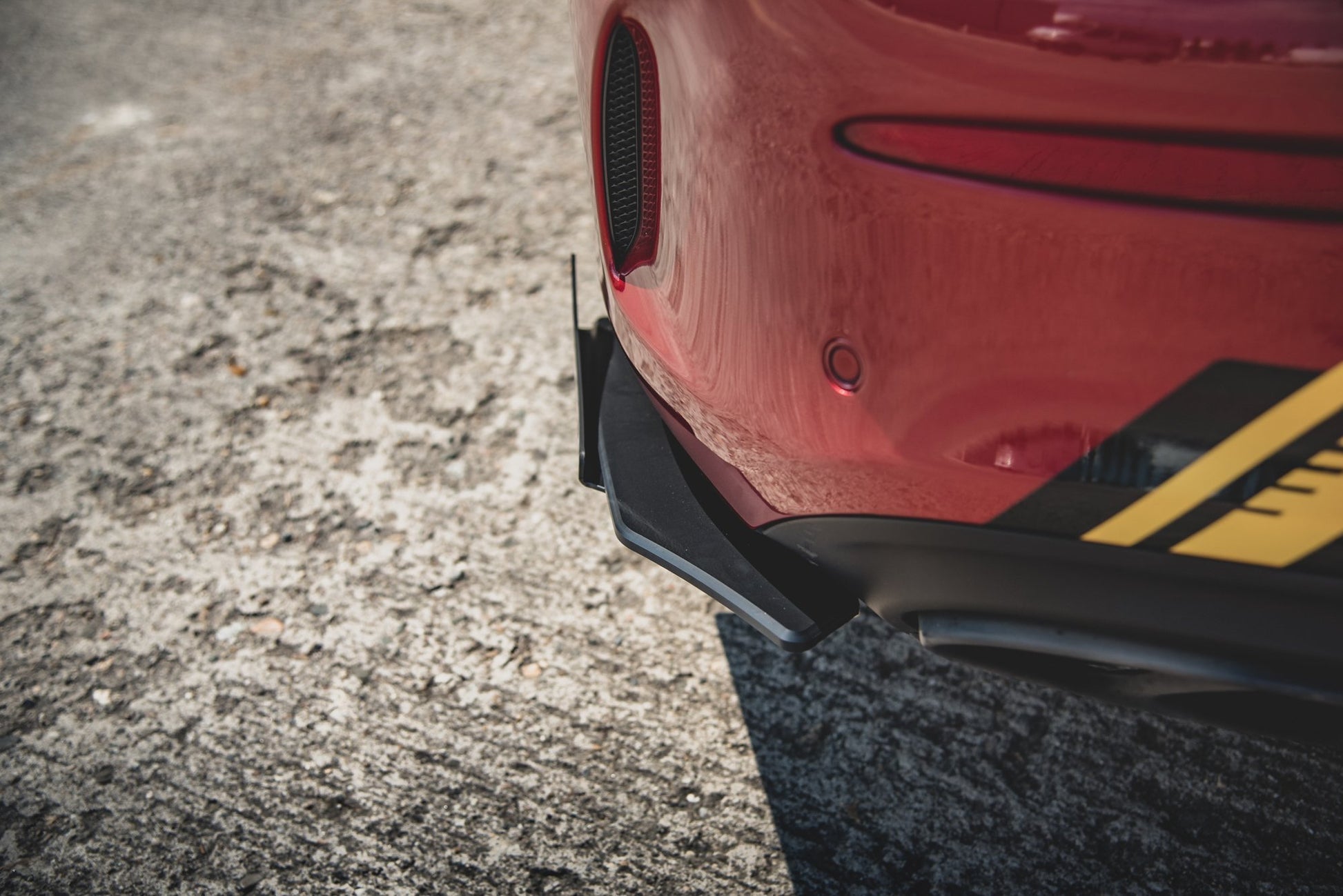 Street Pro Heck Ansatz Flaps Diffusor + Flaps für Mercedes-AMG C43 Coupe C205 schwarz Hochglanz
