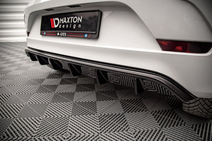 Diffusor Heck Ansatz für VW Up GTI schwarz Hochglanz