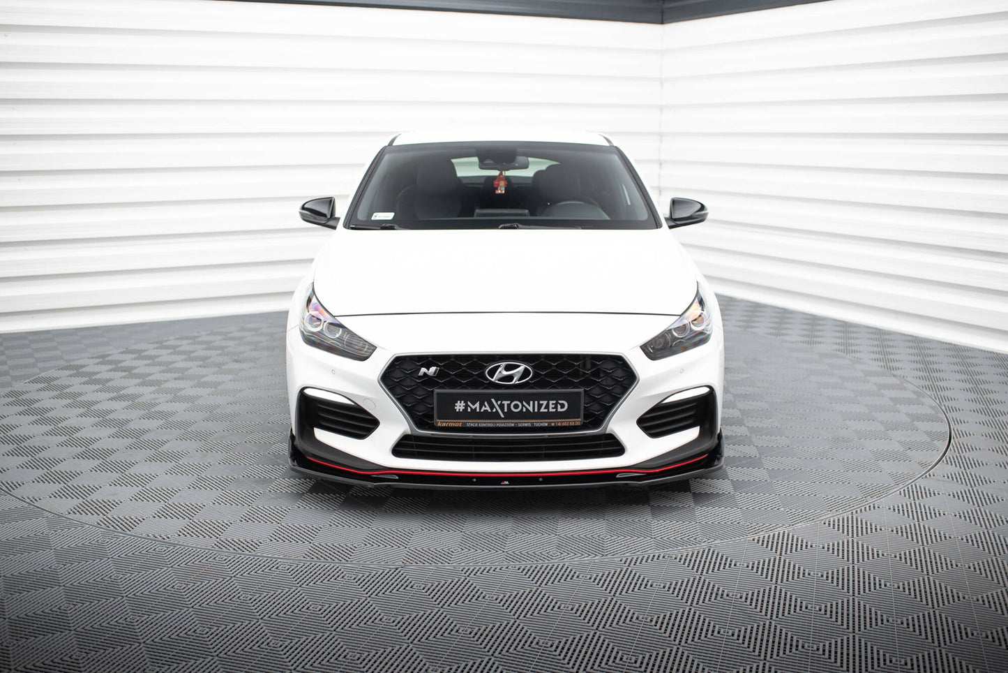 Front Ansatz V.3 für Hyundai I30 N Mk3 Hatchback/ Fastback schwarz Hochglanz