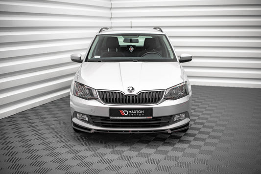 Front Ansatz V.1 für Skoda Fabia Mk3 schwarz Hochglanz
