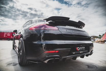 Spoiler CAP für Porsche Panamera Turbo 970 Facelift schwarz Hochglanz