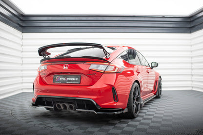 Mittlerer Cup Diffusor DTM Look Heck Ansatz für V.1 + Flaps Honda Civic Type-R Mk 11