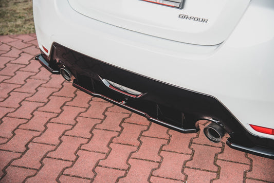 Mittlerer Diffusor Heck Ansatz für Toyota GR Yaris Mk4 Carbon Look