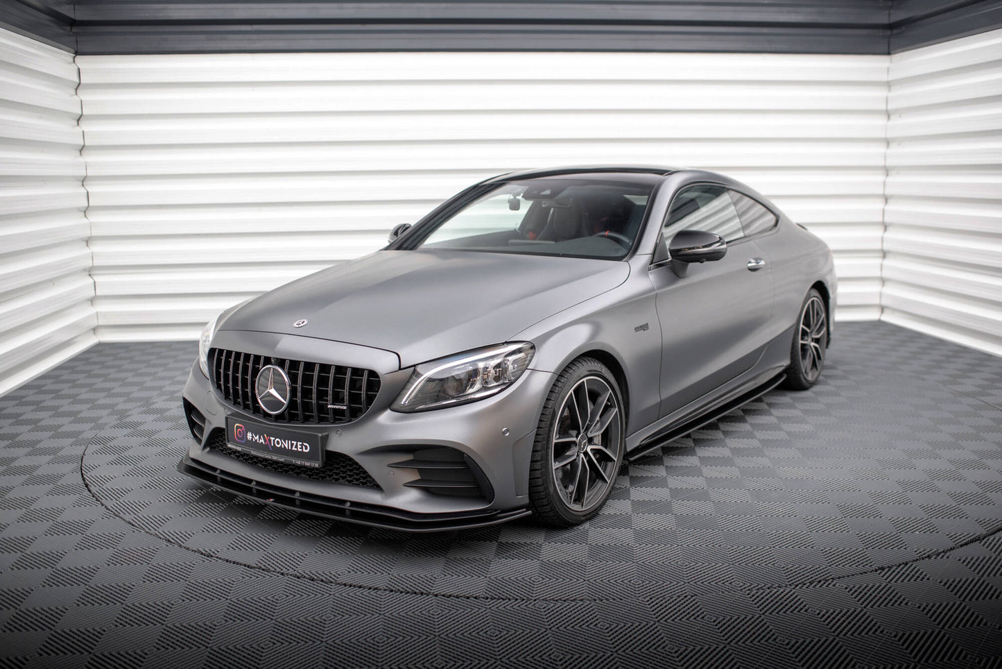 Street Pro Seitenschweller Ansatz für Mercedes-AMG C43 Coupe / Cabrio C205  Facelift / A205 Facelift