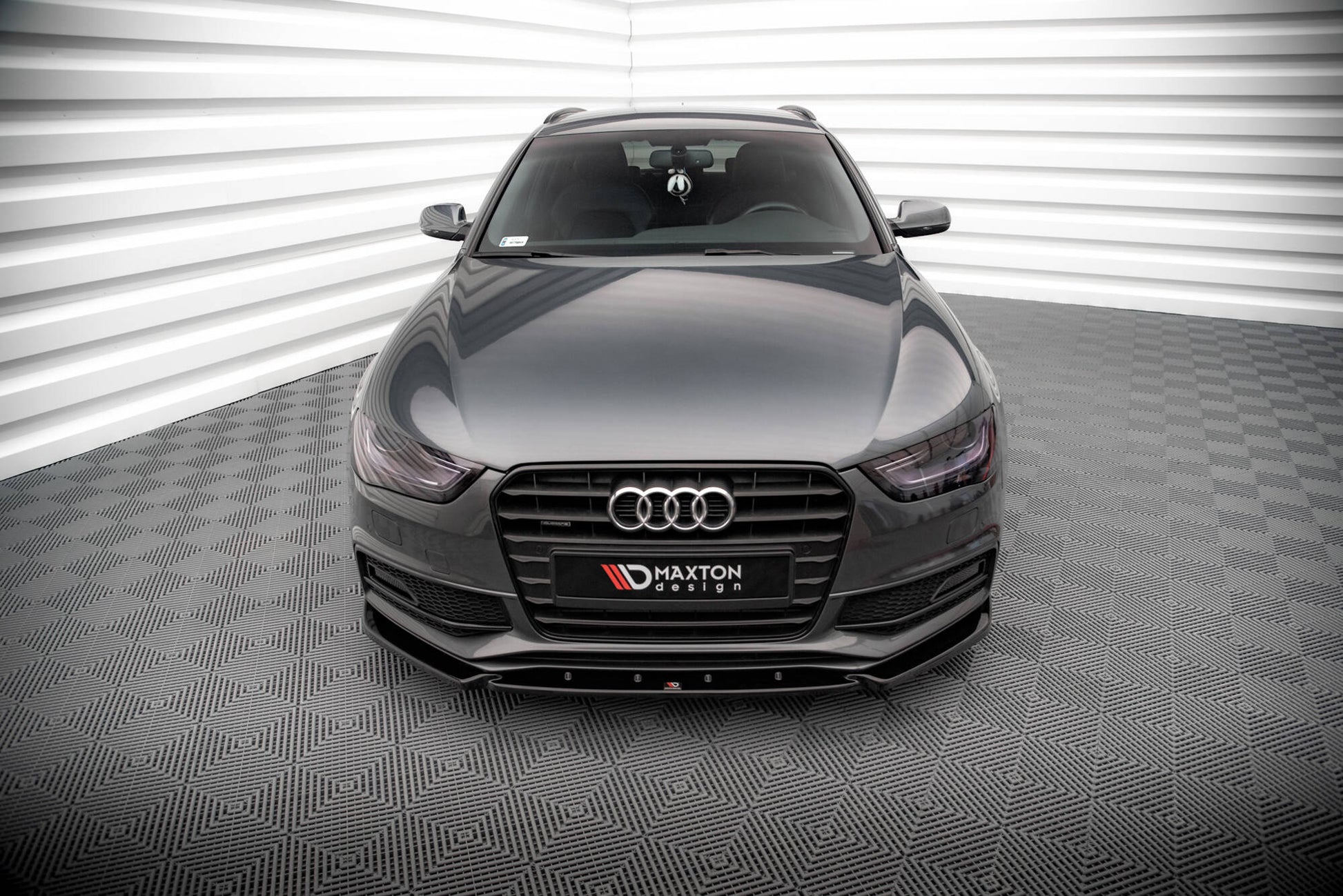 Front Ansatz V.3 für Audi A4 S-Line / S4 B8 Facelift schwarz Hochglanz