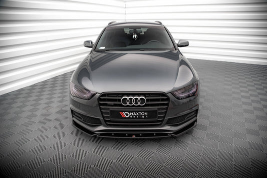 Front Ansatz V.3 für Audi A4 S-Line / S4 B8 Facelift schwarz Hochglanz