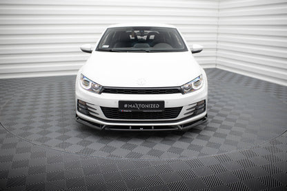 Front Ansatz V.2 für VW Scirocco Mk3 Facelift schwarz Hochglanz