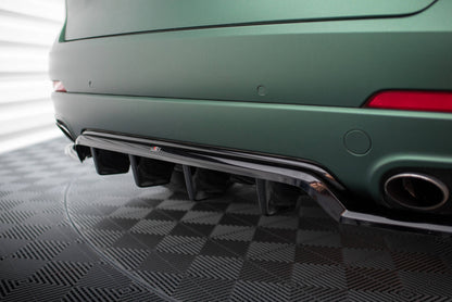 Mittlerer Cup Diffusor DTM Look Heck Ansatz für Maserati Levante Mk1 schwarz Hochglanz