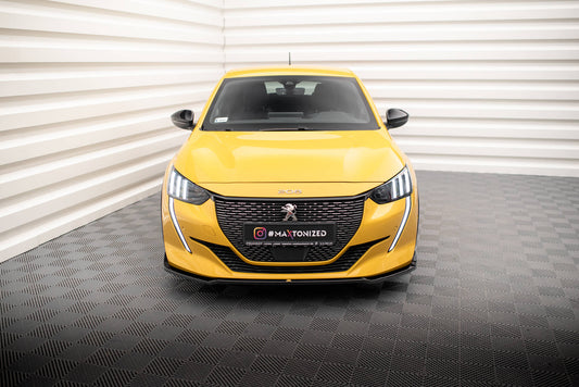 Front Ansatz V.2 für Peugeot 208 GT Mk2 schwarz Hochglanz