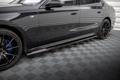 Seitenschweller Ansatz für BMW 7 G70 schwarz Hochglanz