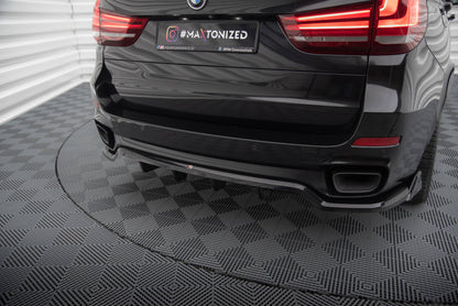 Mittlerer Cup Diffusor DTM Look Heck Ansatz für BMW X5 M-Paket F15 schwarz Hochglanz