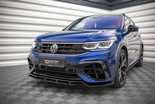 Front Ansatz V.1 für VW Tiguan R / R-Line Mk2 Facelift schwarz Hochglanz