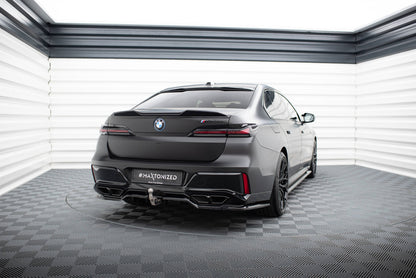 Mittlerer Cup Diffusor DTM Look Heck Ansatz für BMW M760e G70 schwarz Hochglanz