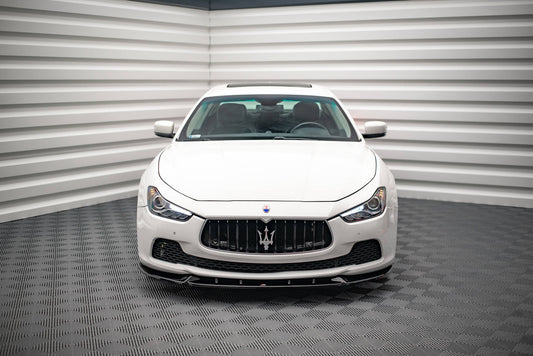 Front Ansatz V.2 für Maserati Ghibli Mk3 schwarz Hochglanz