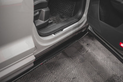 Seitenschweller Ansatz für Skoda Kodiaq Mk1 Sportline/RS schwarz matt