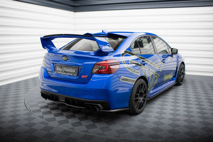 Heck Ansatz Flaps Diffusor V.2 für Subaru WRX STI Mk1  schwarz Hochglanz