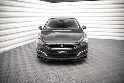 Front Ansatz V.1 für Peugeot 508 GT Mk1 Facelift schwarz matt