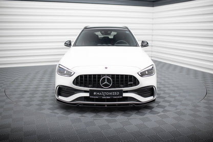 Front Ansatz V.1 für Mercedes-Benz C AMG-Line / 43 AMG W206 schwarz Hochglanz