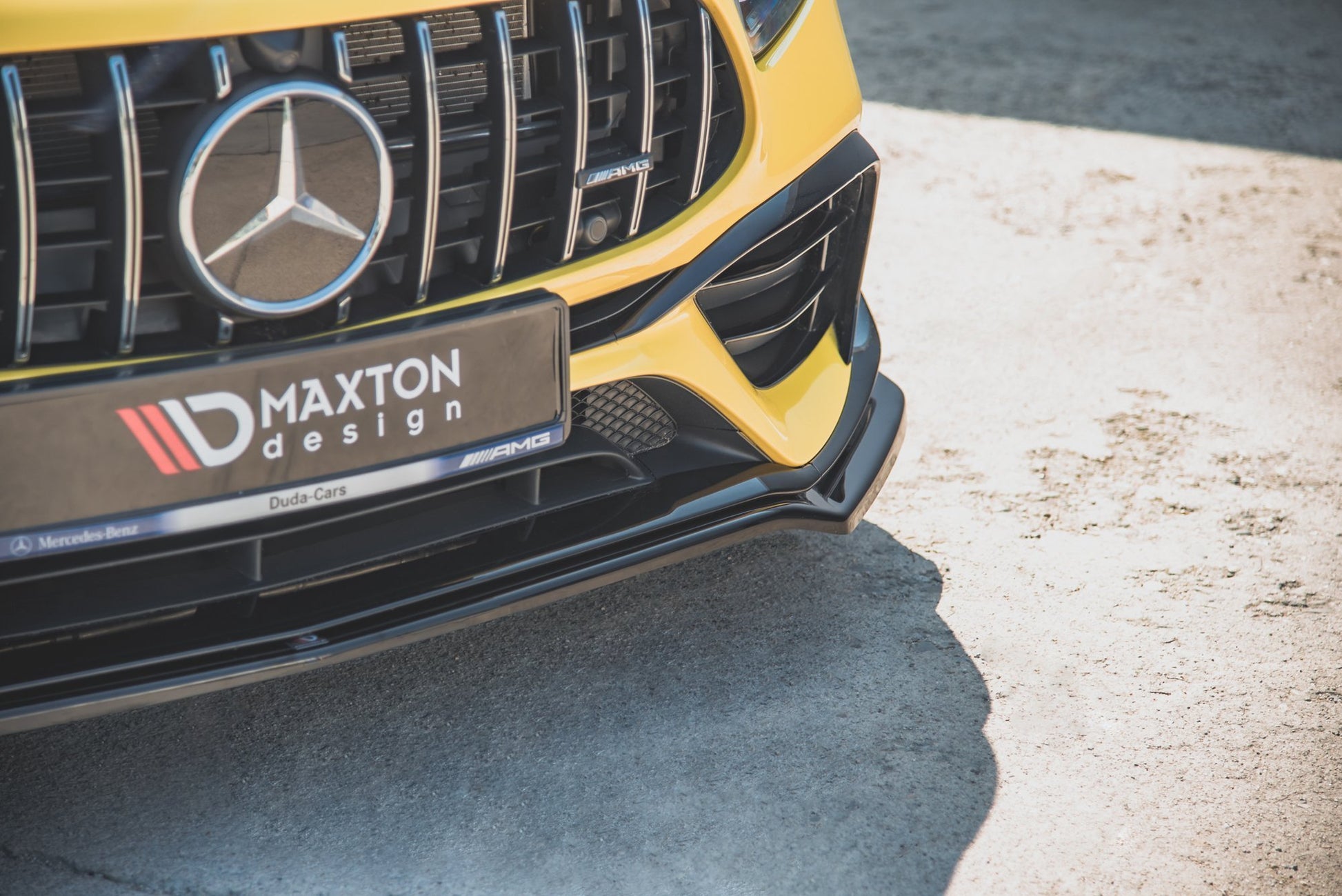 Front Ansatz V.1 für Mercedes-AMG A 45 S Aero Pack W177 schwarz Hochglanz