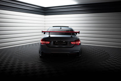 Carbon Spoiler With Internal Brackets Uprights + LED BMW 4er F32 / 4 F32 M-Paket Coupe