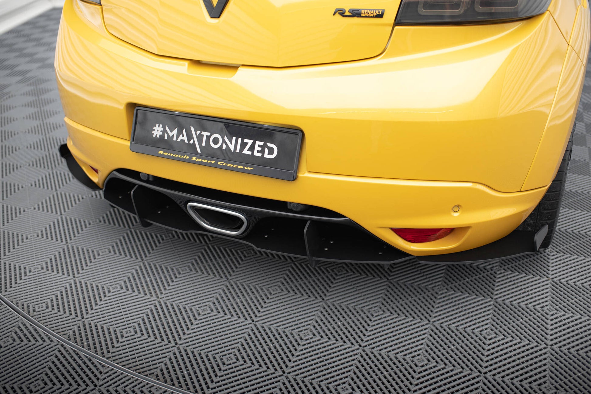 Diffusor Heck Ansatz für Heckschürze für RENAULT MEGANE MK3 RS