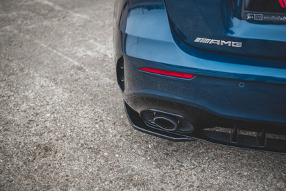 Heck Ansatz Flaps Diffusor für Mercedes A35 AMG Aero Hatchback W177  schwarz Hochglanz