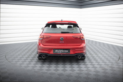 Heck Ansatz Flaps Diffusor V.3 für VW Golf GTI Mk8 schwarz Hochglanz