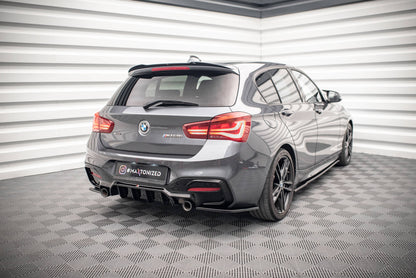 Spoiler CAP V.2 für BMW 1er M-Paket / M140i / Standard F20  schwarz Hochglanz